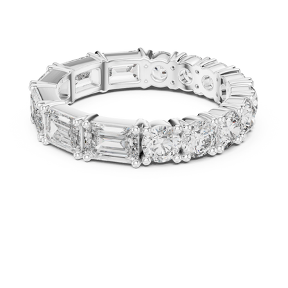 Mixed Shape Lab Grown Diamond Eternity Ring