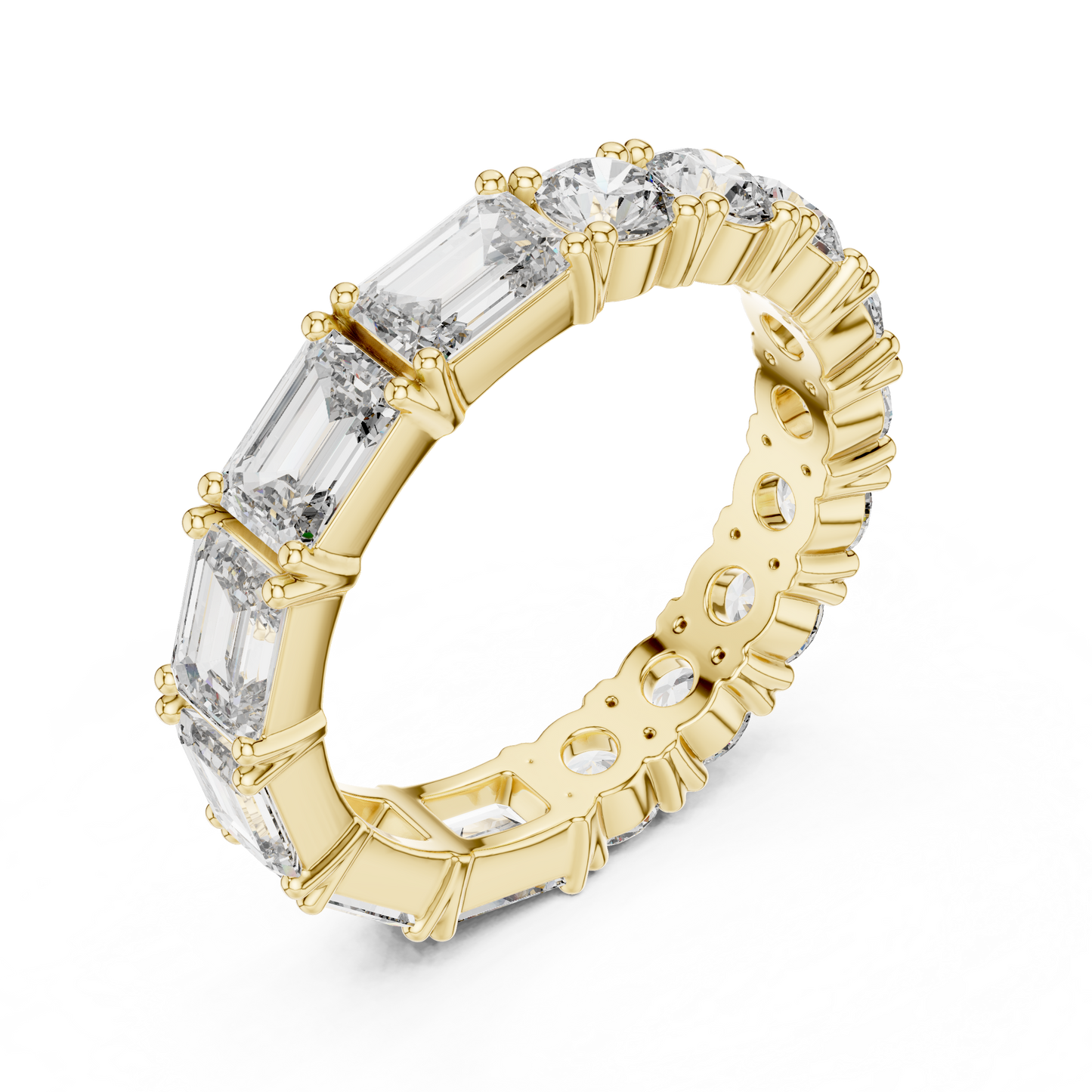 Mixed Shape Lab Grown Diamond Eternity Ring