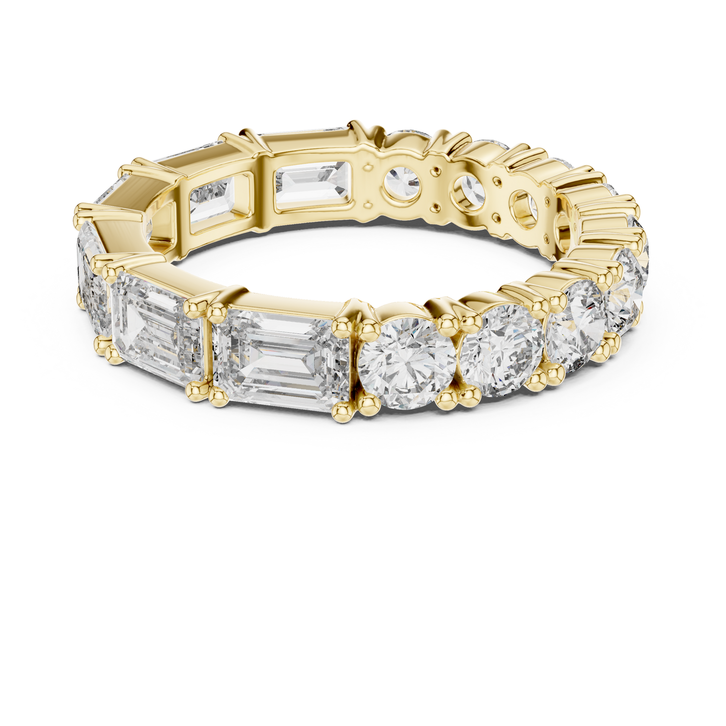 Mixed Shape Lab Grown Diamond Eternity Ring