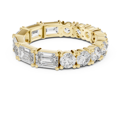 Mixed Shape Lab Grown Diamond Eternity Ring