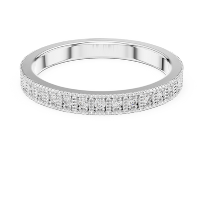 Round Pave Lab Grown Diamond Ring