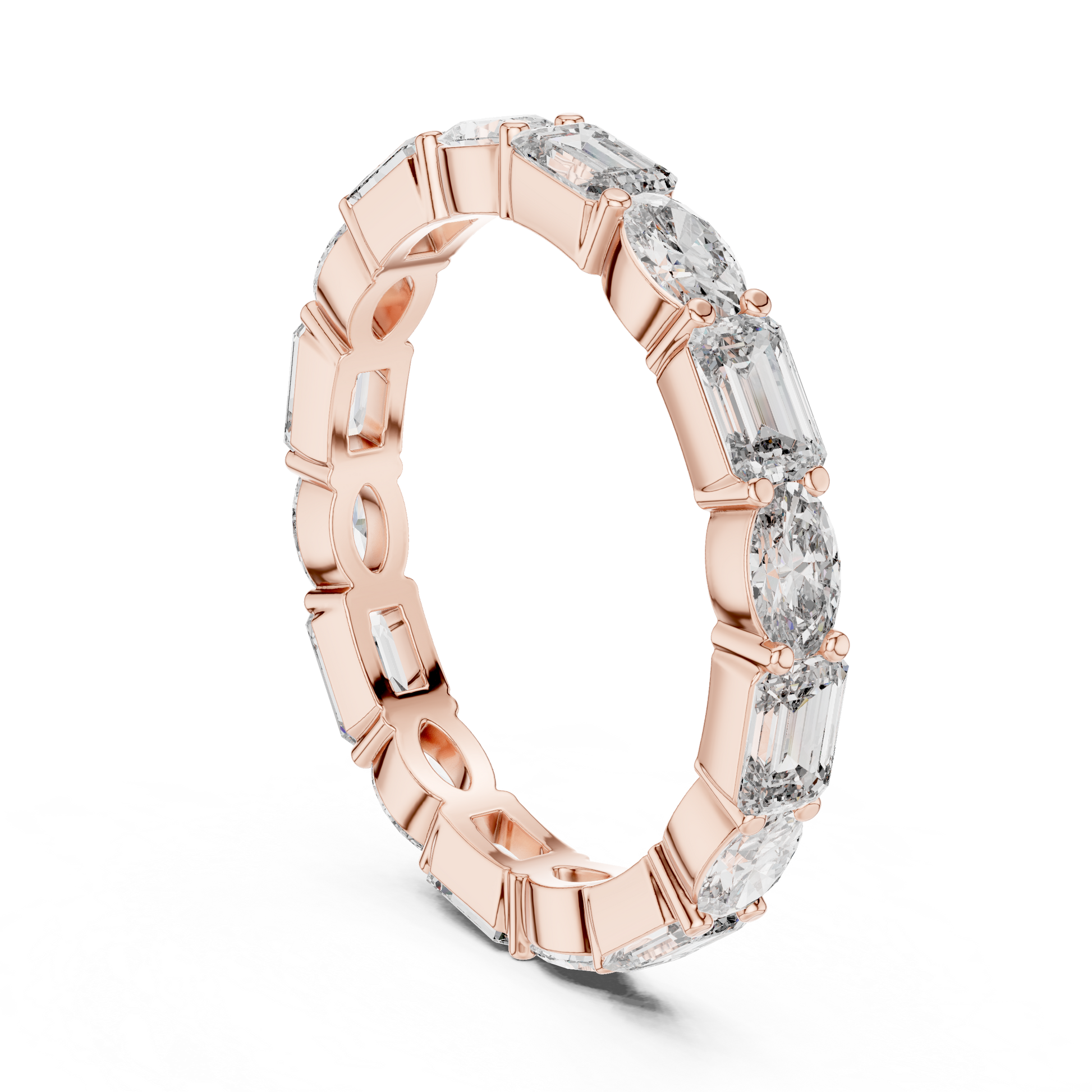Mixed Shape Lab Grown Diamond Eternity Ring