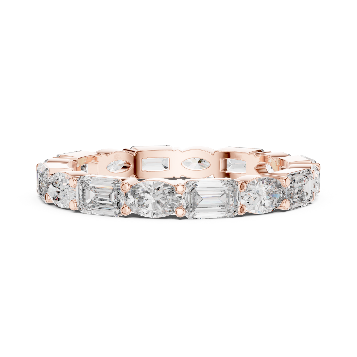 Mixed Shape Lab Grown Diamond Eternity Ring