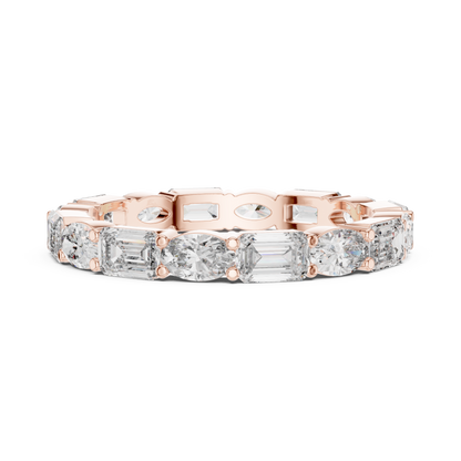Mixed Shape Lab Grown Diamond Eternity Ring