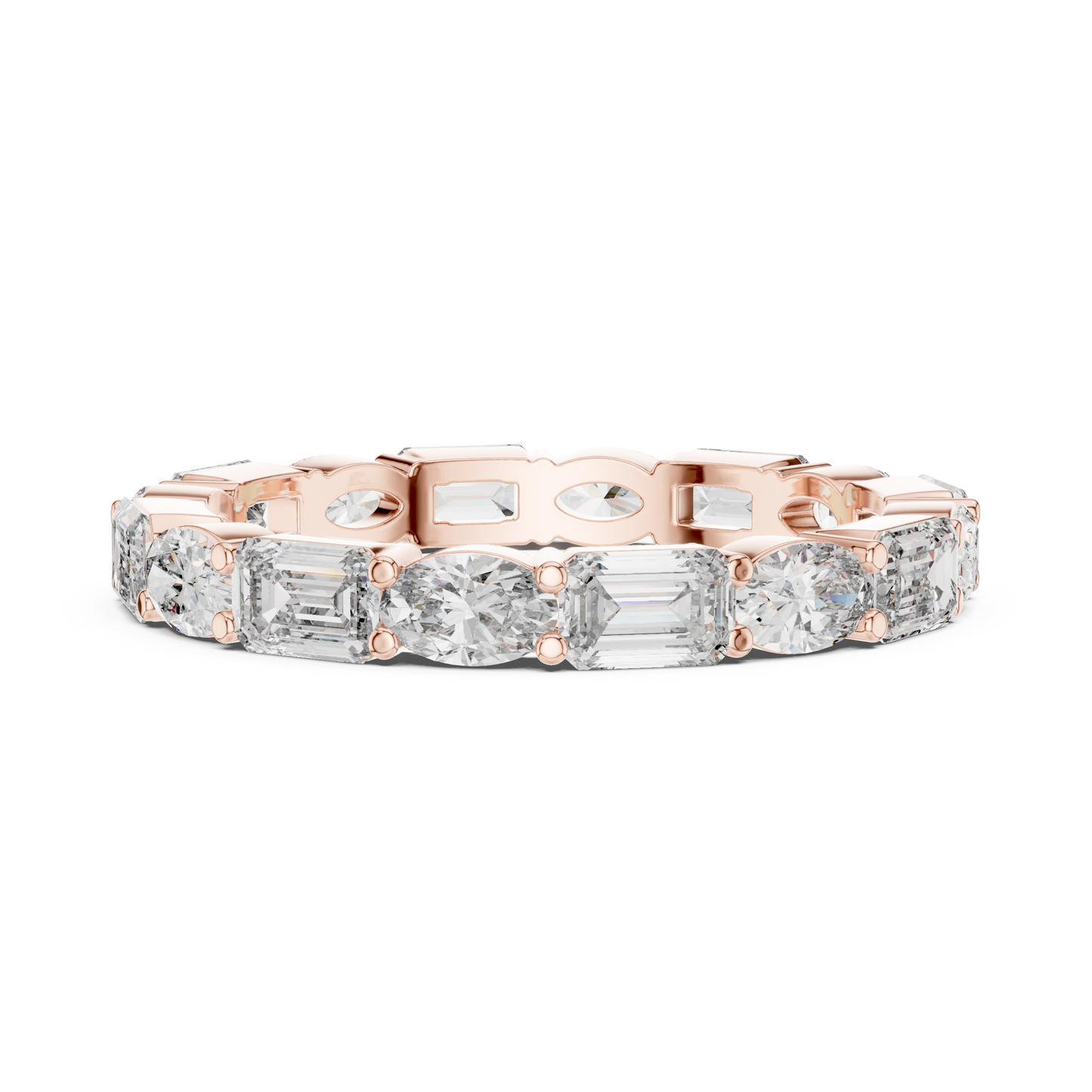 Mixed Shape Lab Grown Diamond Eternity Ring