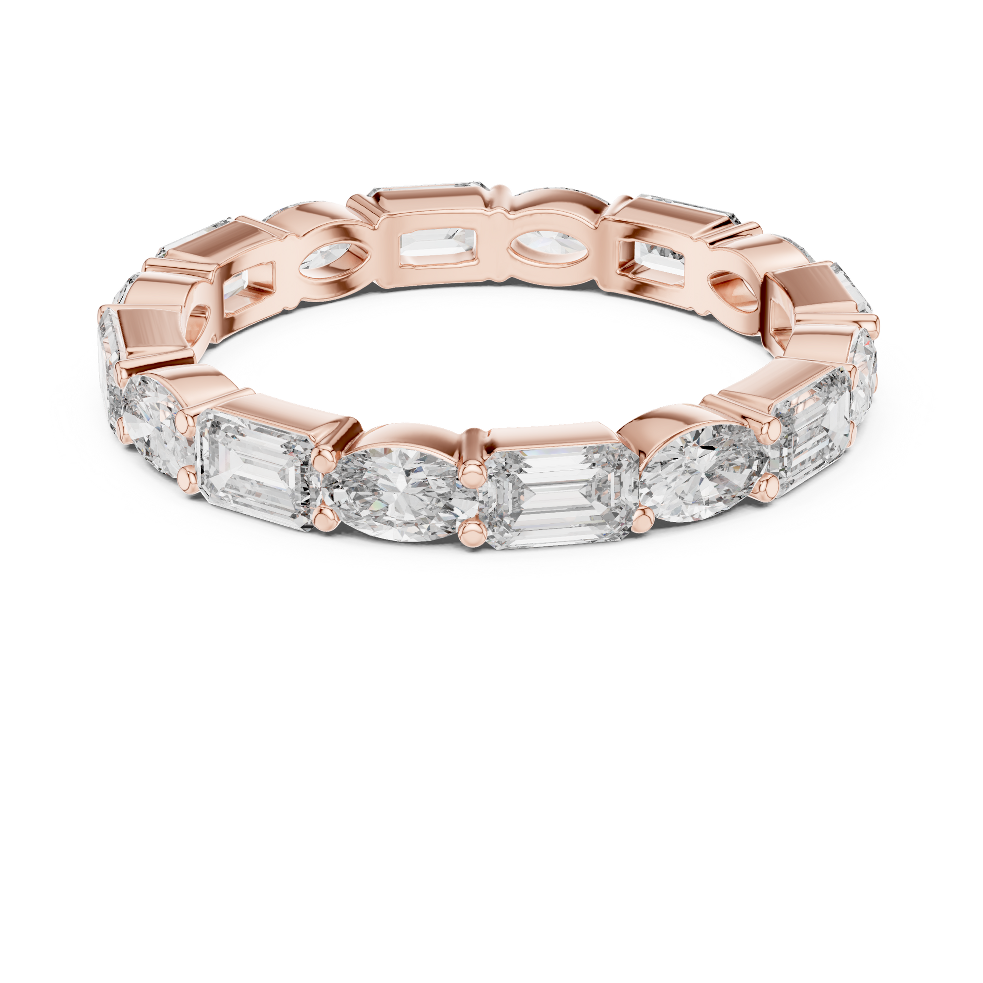 Mixed Shape Lab Grown Diamond Eternity Ring