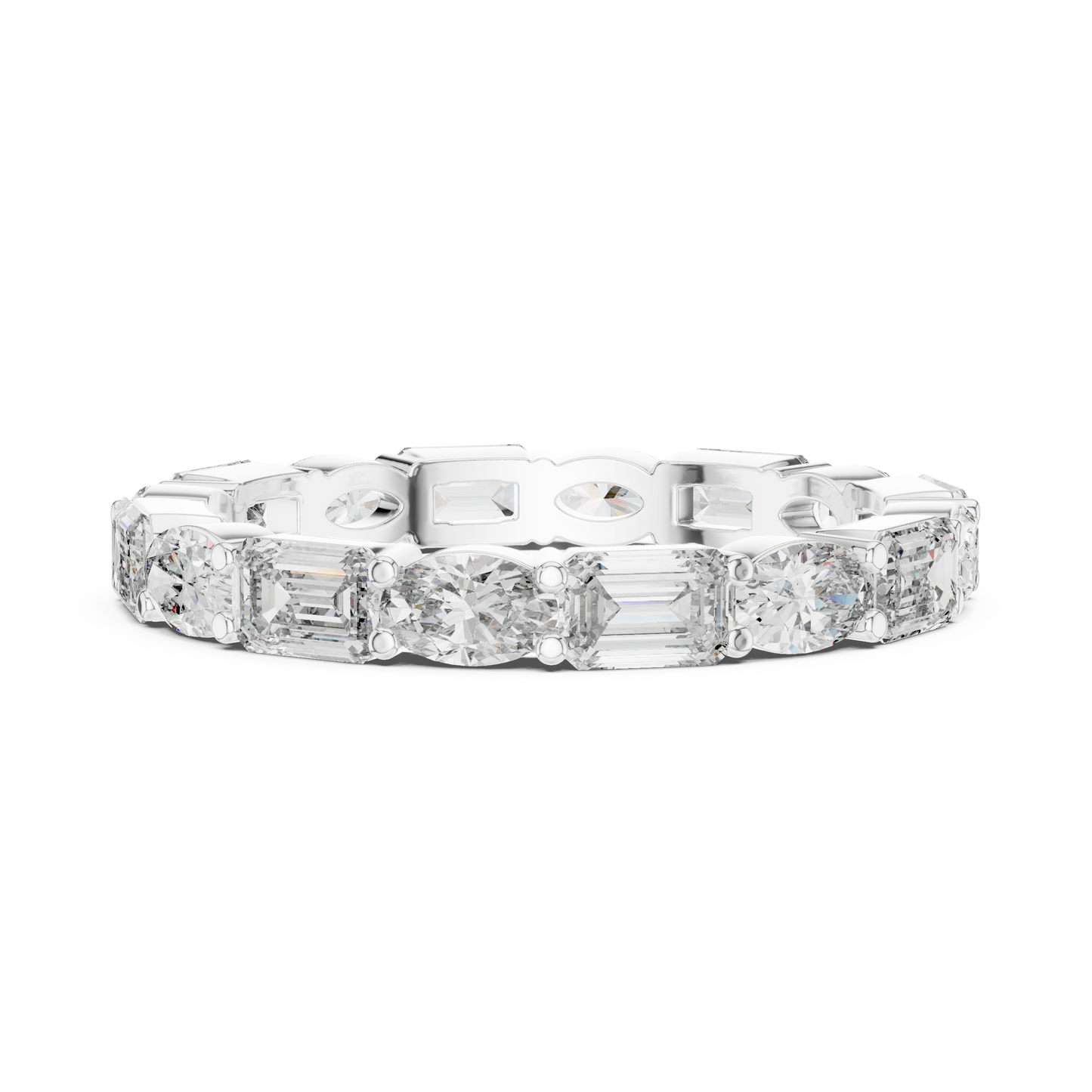 Mixed Shape Lab Grown Diamond Eternity Ring