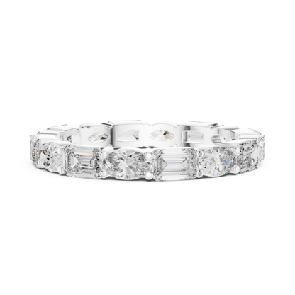 Mixed Shape Lab Grown Diamond Eternity Ring