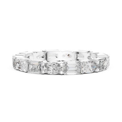 Mixed Shape Lab Grown Diamond Eternity Ring