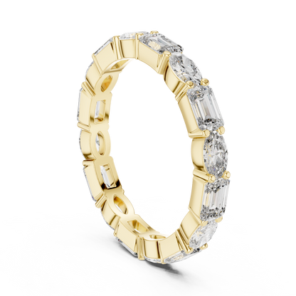 Mixed Shape Lab Grown Diamond Eternity Ring