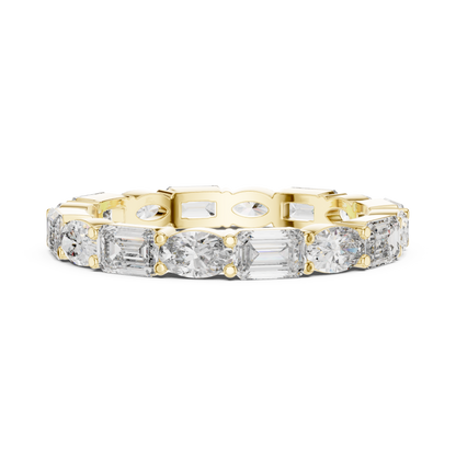 Mixed Shape Lab Grown Diamond Eternity Ring
