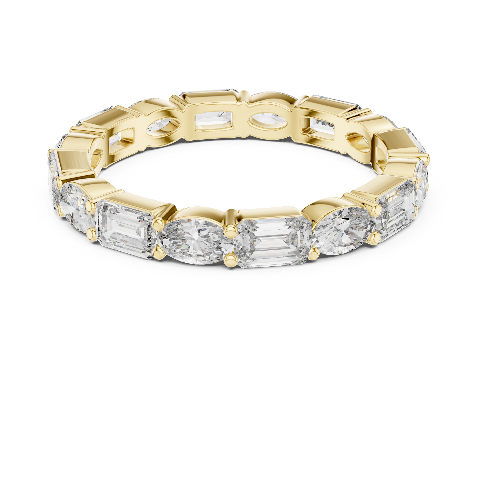 Mixed Shape Lab Grown Diamond Eternity Ring
