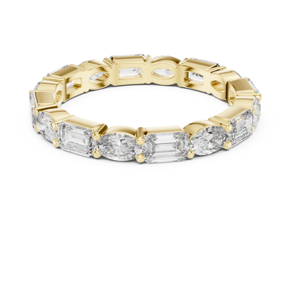 Mixed Shape Lab Grown Diamond Eternity Ring