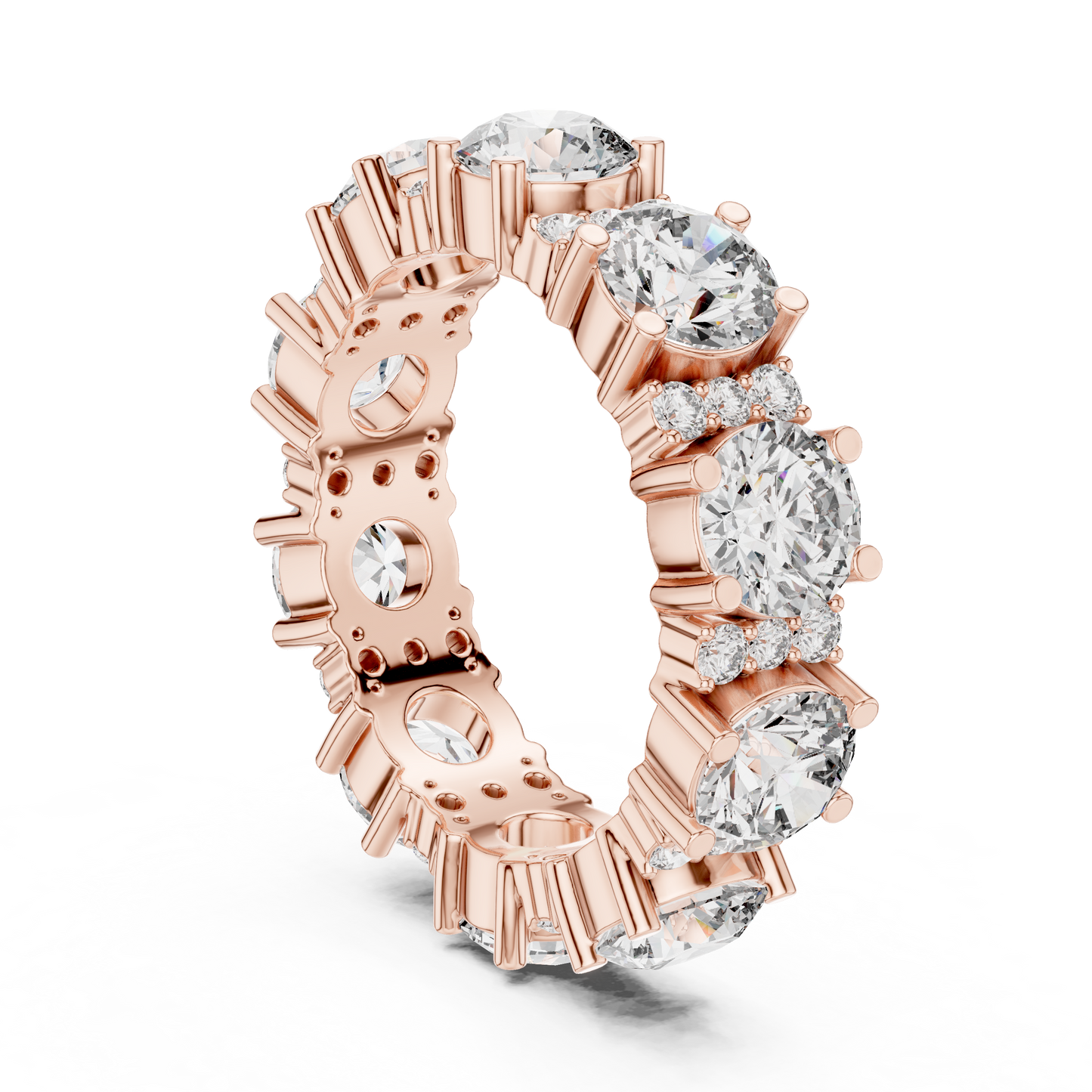 Mixed Shape Lab Grown Diamond Eternity Ring