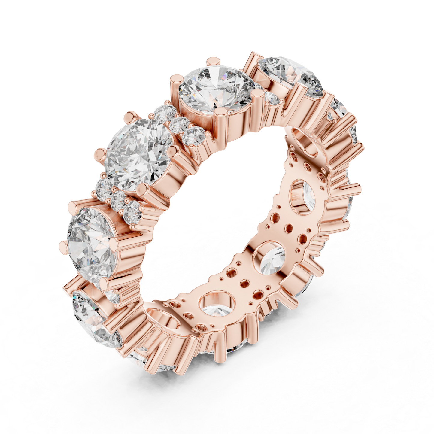 Mixed Shape Lab Grown Diamond Eternity Ring