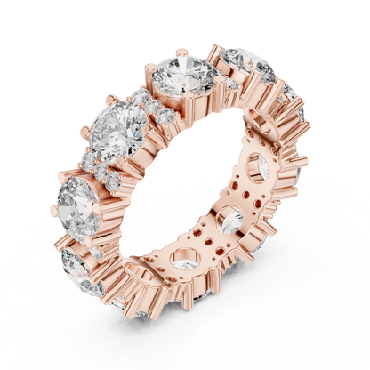 Mixed Shape Lab Grown Diamond Eternity Ring
