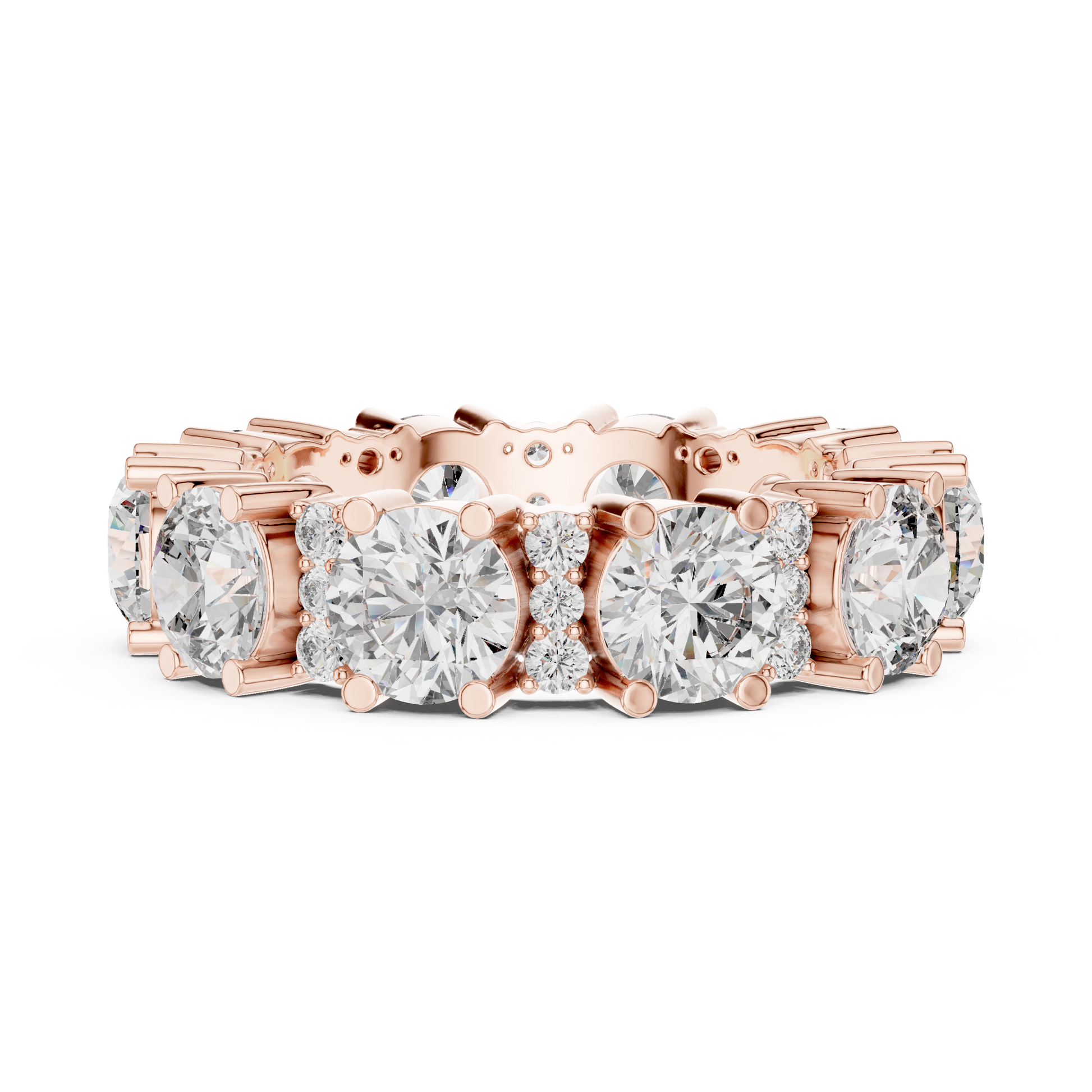 Mixed Shape Lab Grown Diamond Eternity Ring