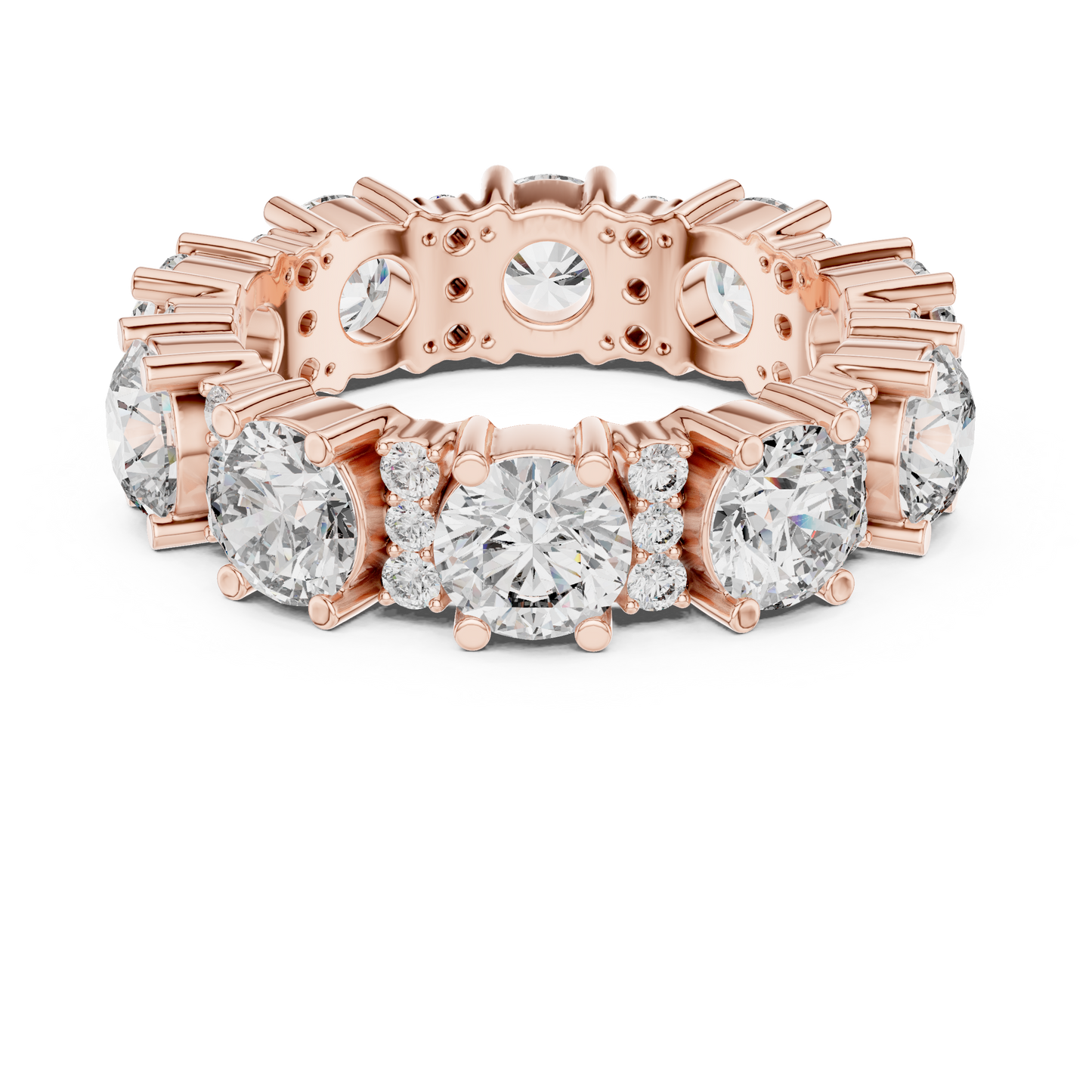 Mixed Shape Lab Grown Diamond Eternity Ring