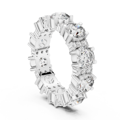 Mixed Shape Lab Grown Diamond Eternity Ring