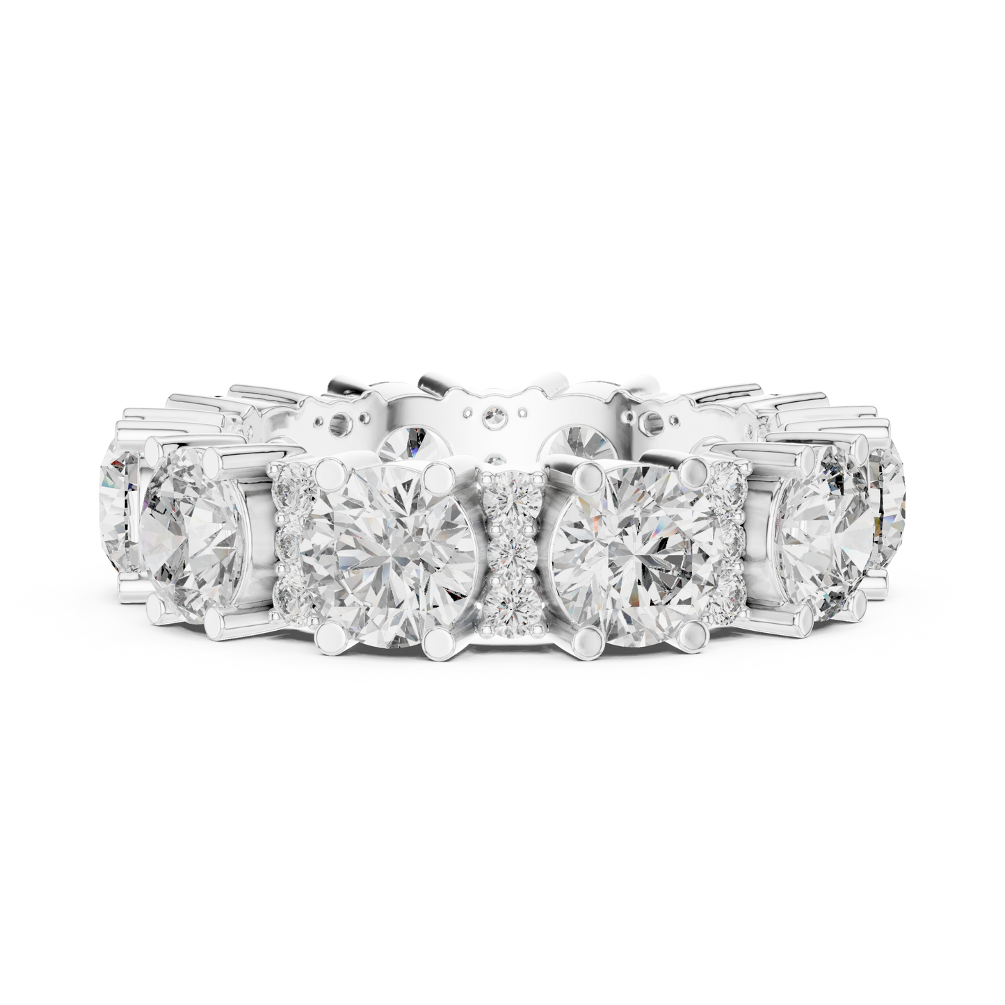 Mixed Shape Lab Grown Diamond Eternity Ring