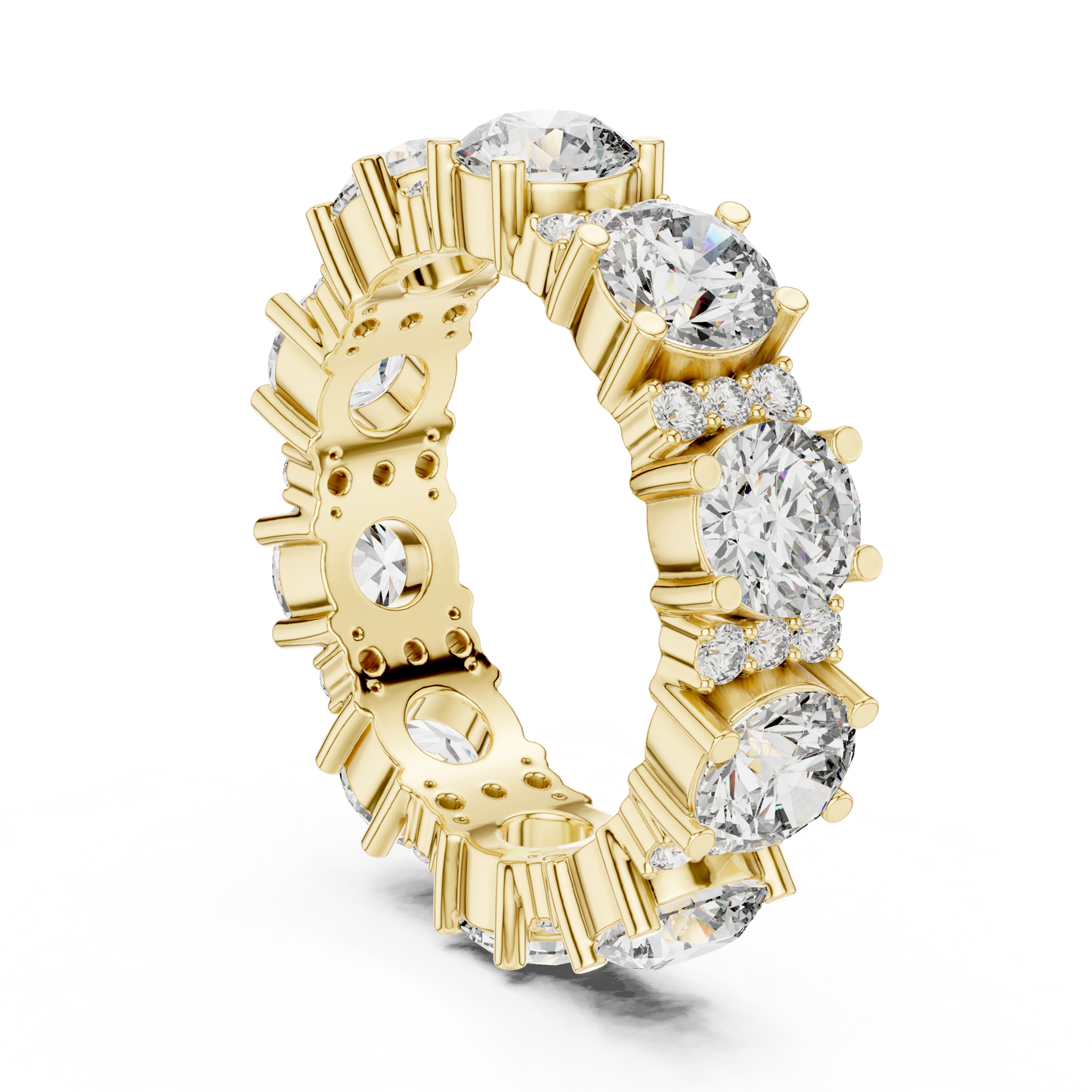 Mixed Shape Lab Grown Diamond Eternity Ring