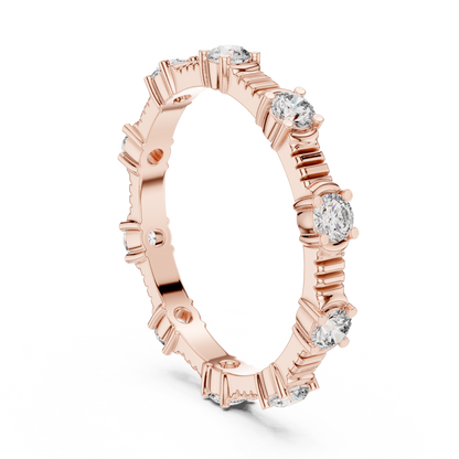 Mixed Shape Lab Grown Diamond Eternity Ring