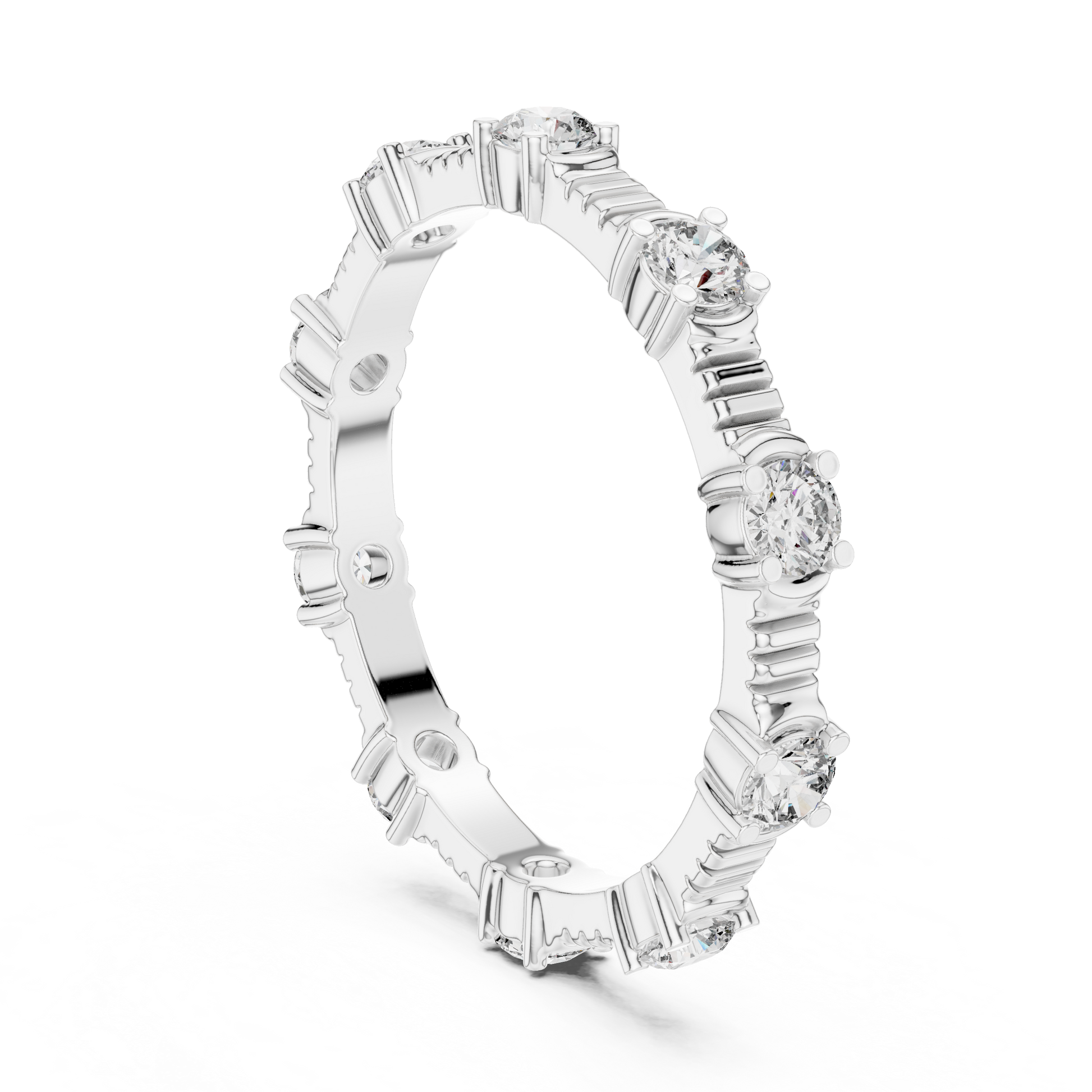 Mixed Shape Lab Grown Diamond Eternity Ring