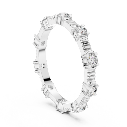 Mixed Shape Lab Grown Diamond Eternity Ring