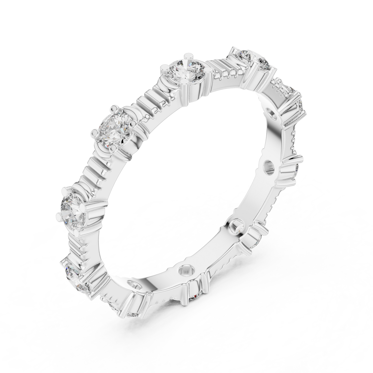 Mixed Shape Lab Grown Diamond Eternity Ring