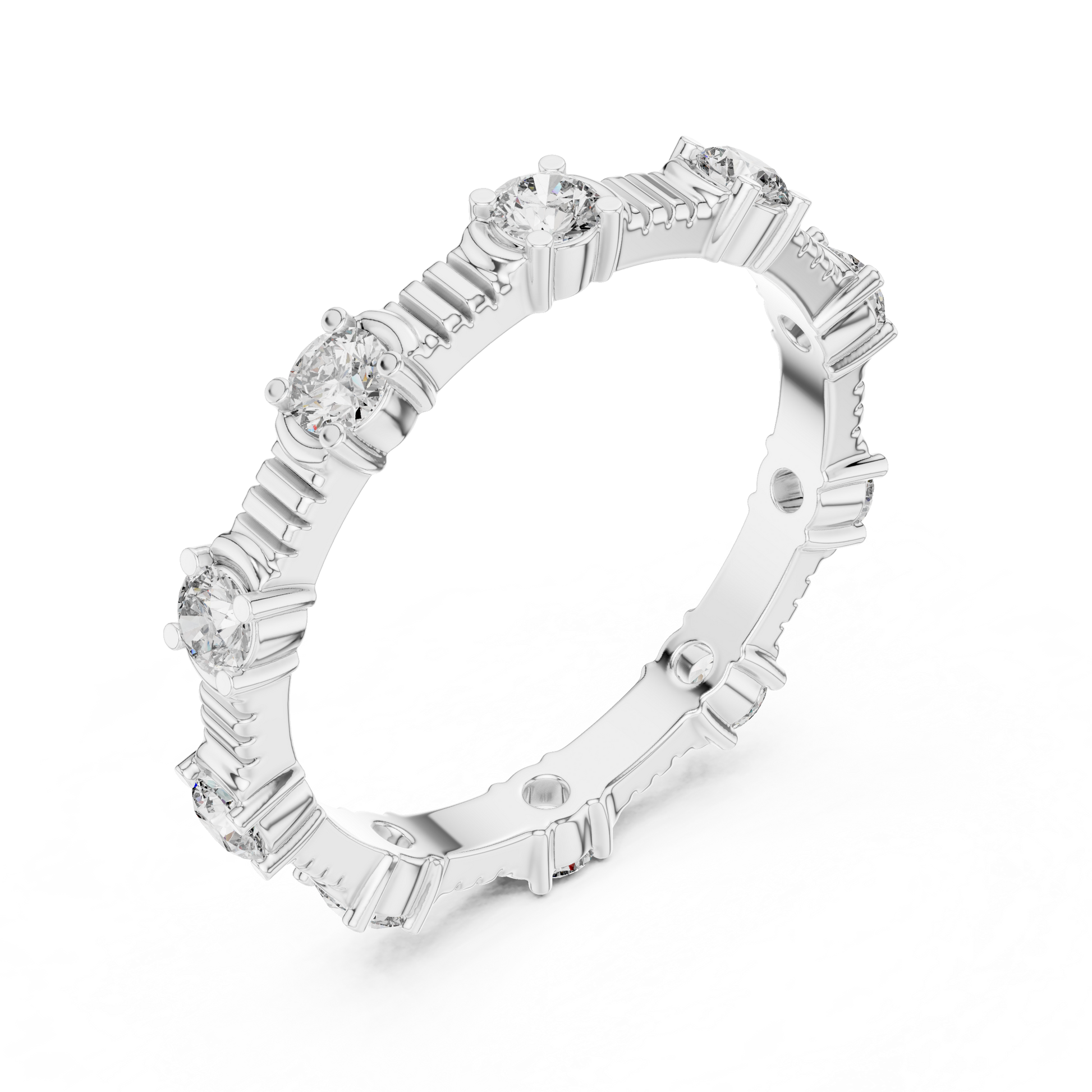 Mixed Shape Lab Grown Diamond Eternity Ring