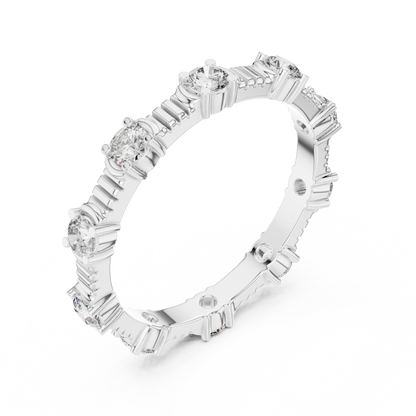 Mixed Shape Lab Grown Diamond Eternity Ring