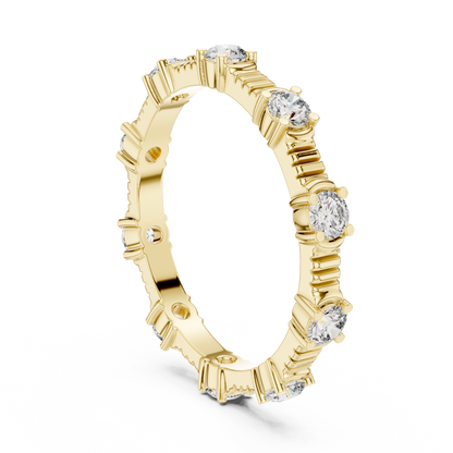 Mixed Shape Lab Grown Diamond Eternity Ring