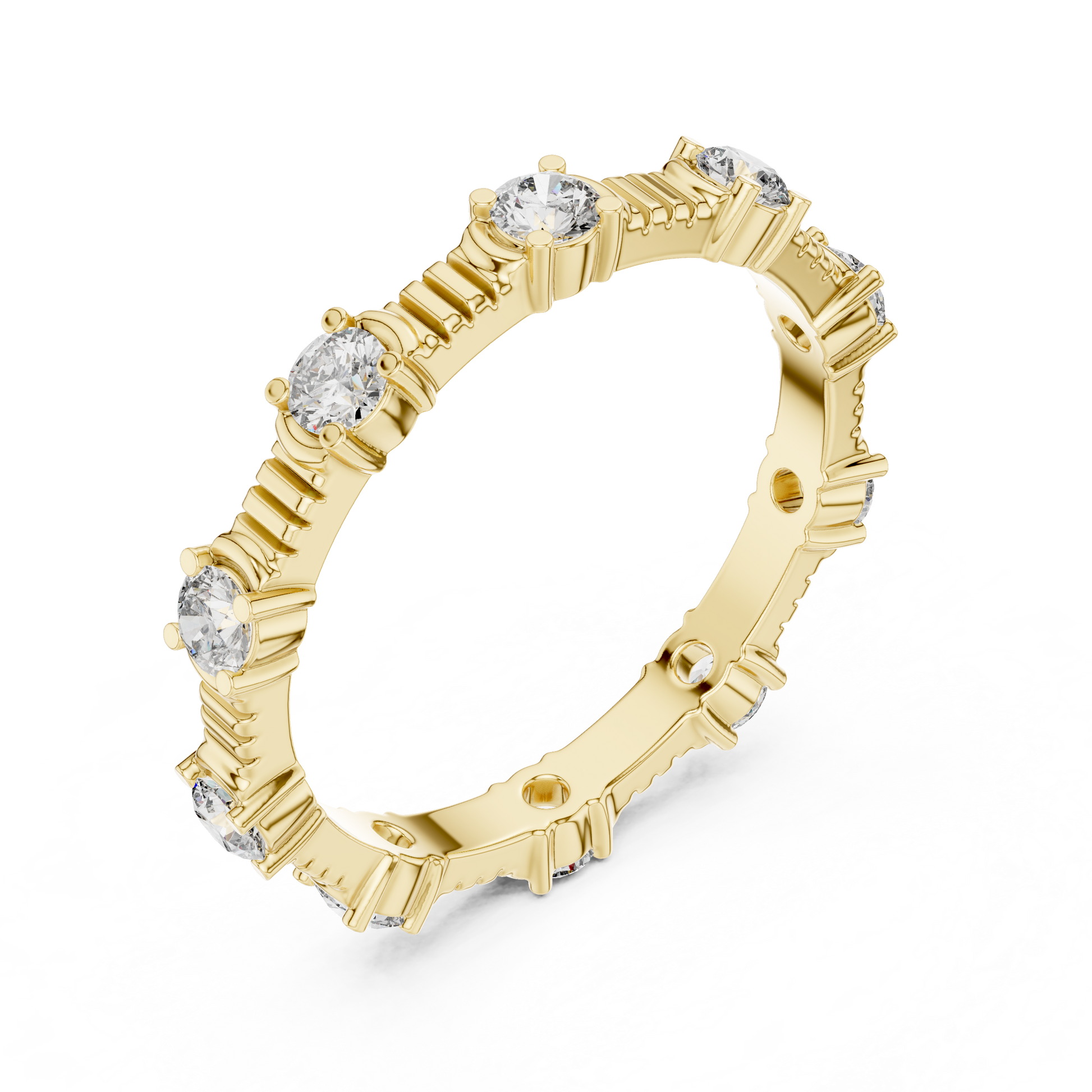 Mixed Shape Lab Grown Diamond Eternity Ring