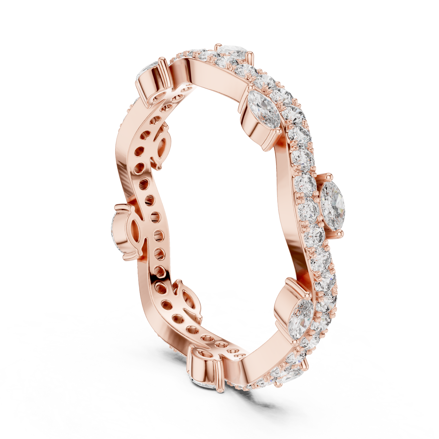 Mixed Shape Lab Grown Diamond Eternity Ring