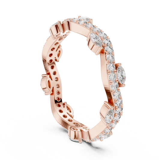 Mixed Shape Lab Grown Diamond Eternity Ring