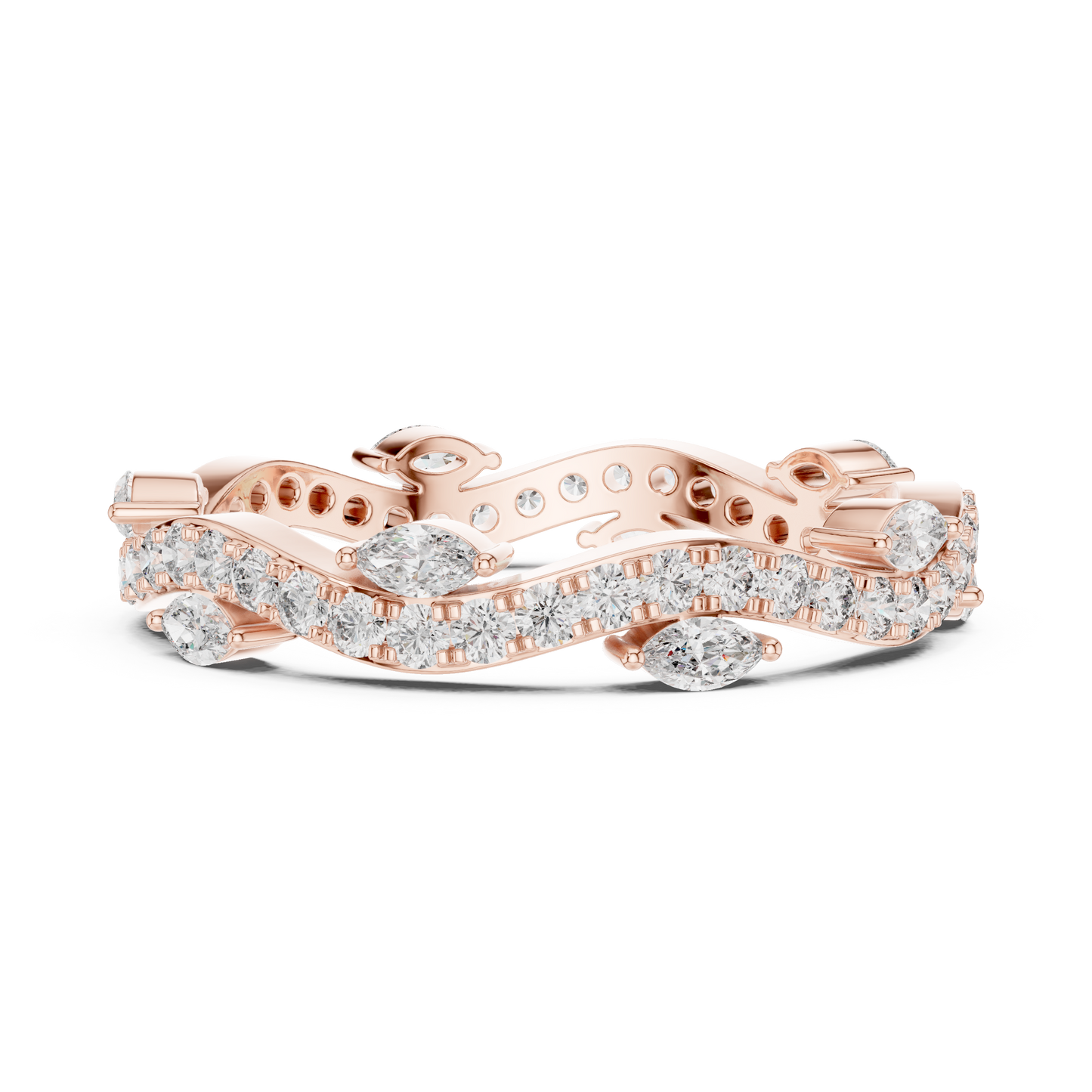 Mixed Shape Lab Grown Diamond Eternity Ring