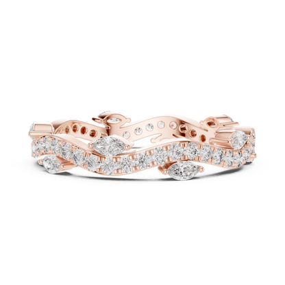 Mixed Shape Lab Grown Diamond Eternity Ring