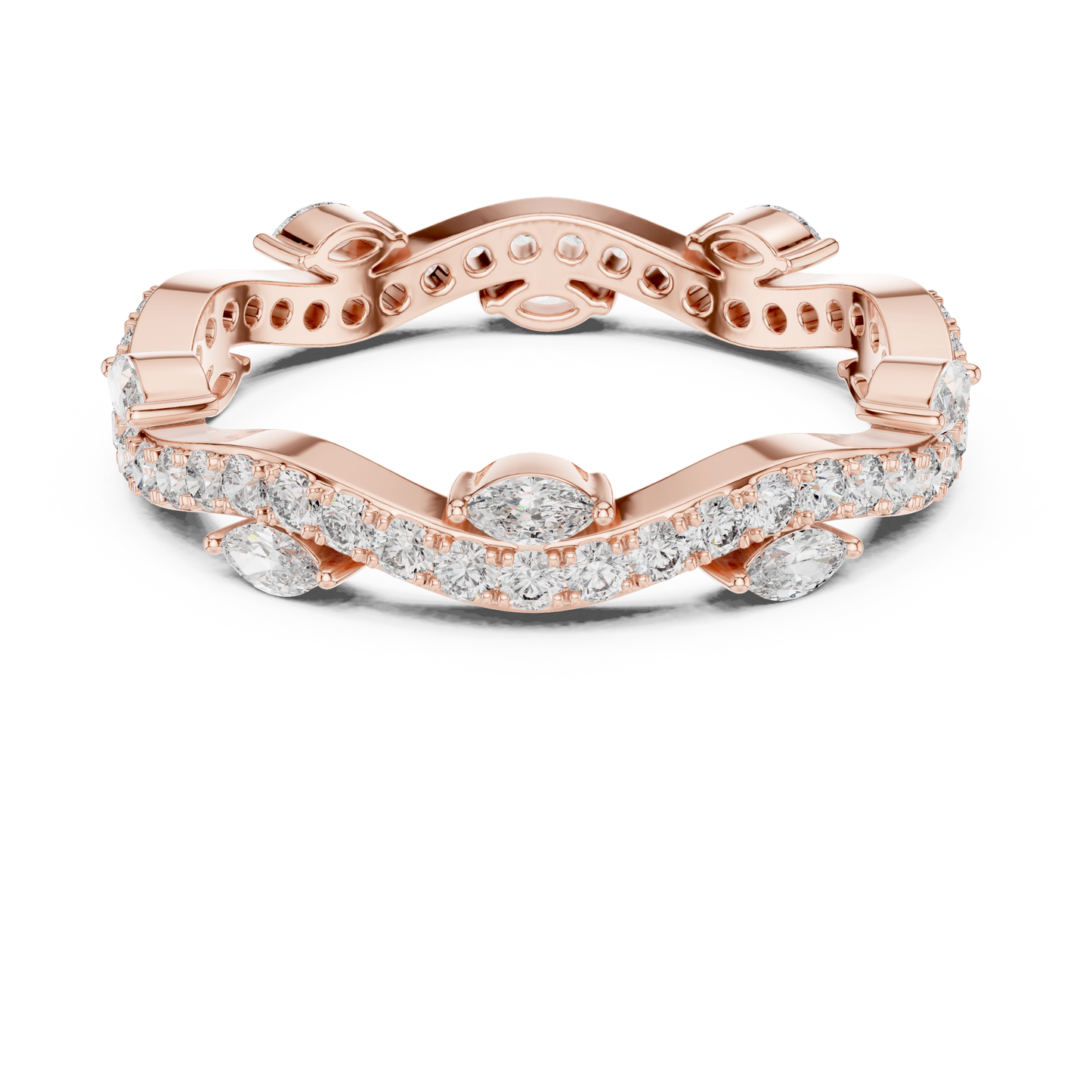 Mixed Shape Lab Grown Diamond Eternity Ring