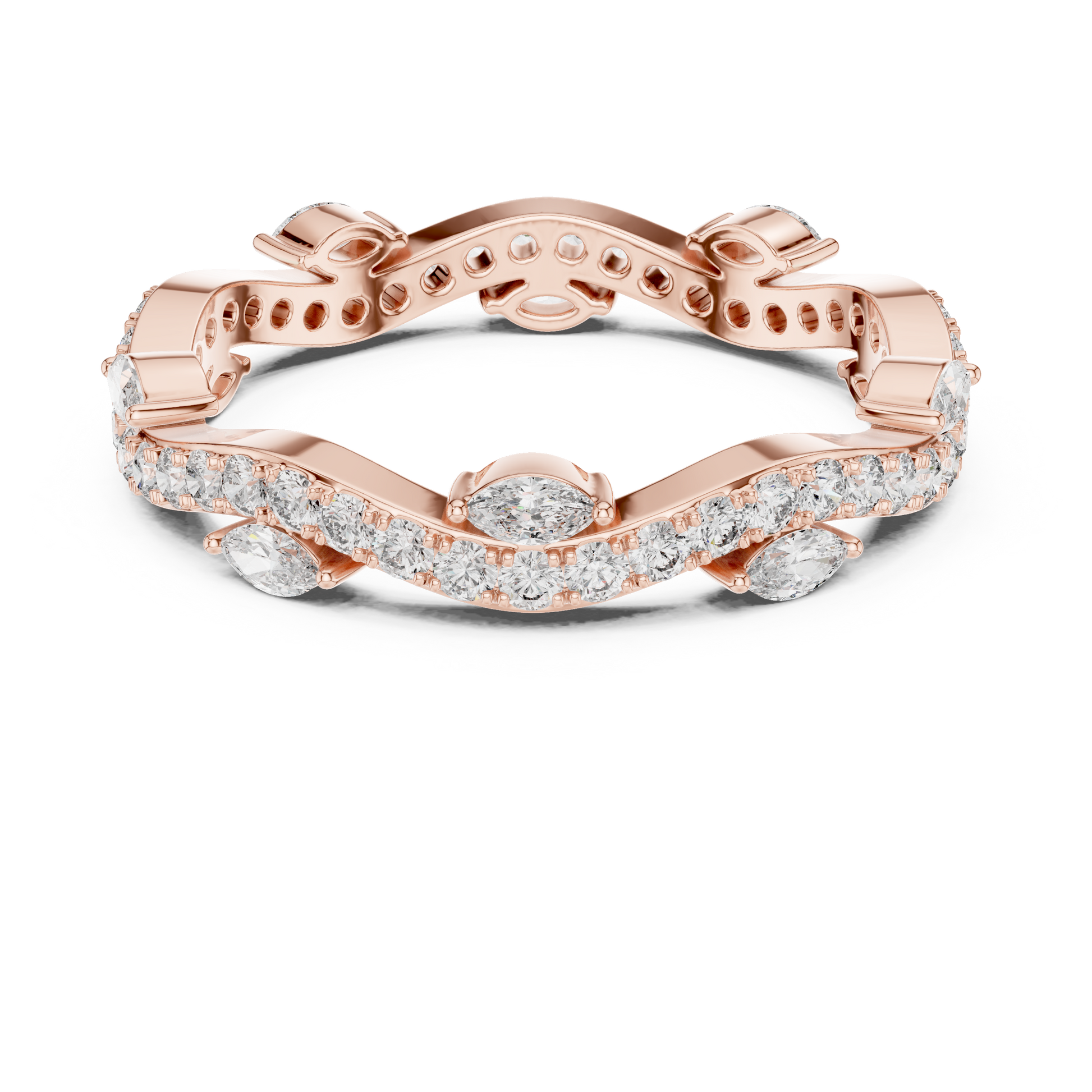 Mixed Shape Lab Grown Diamond Eternity Ring