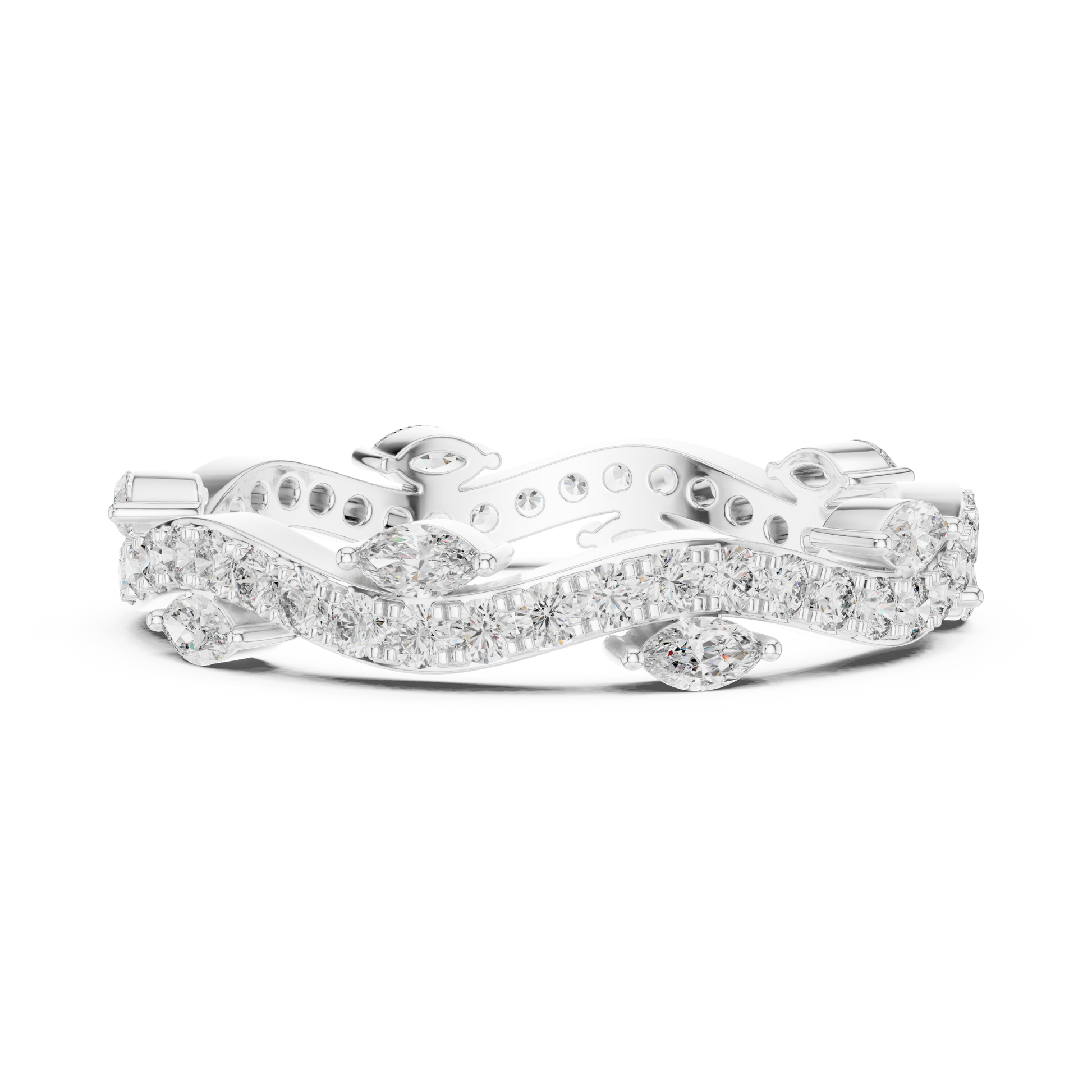 Mixed Shape Lab Grown Diamond Eternity Ring