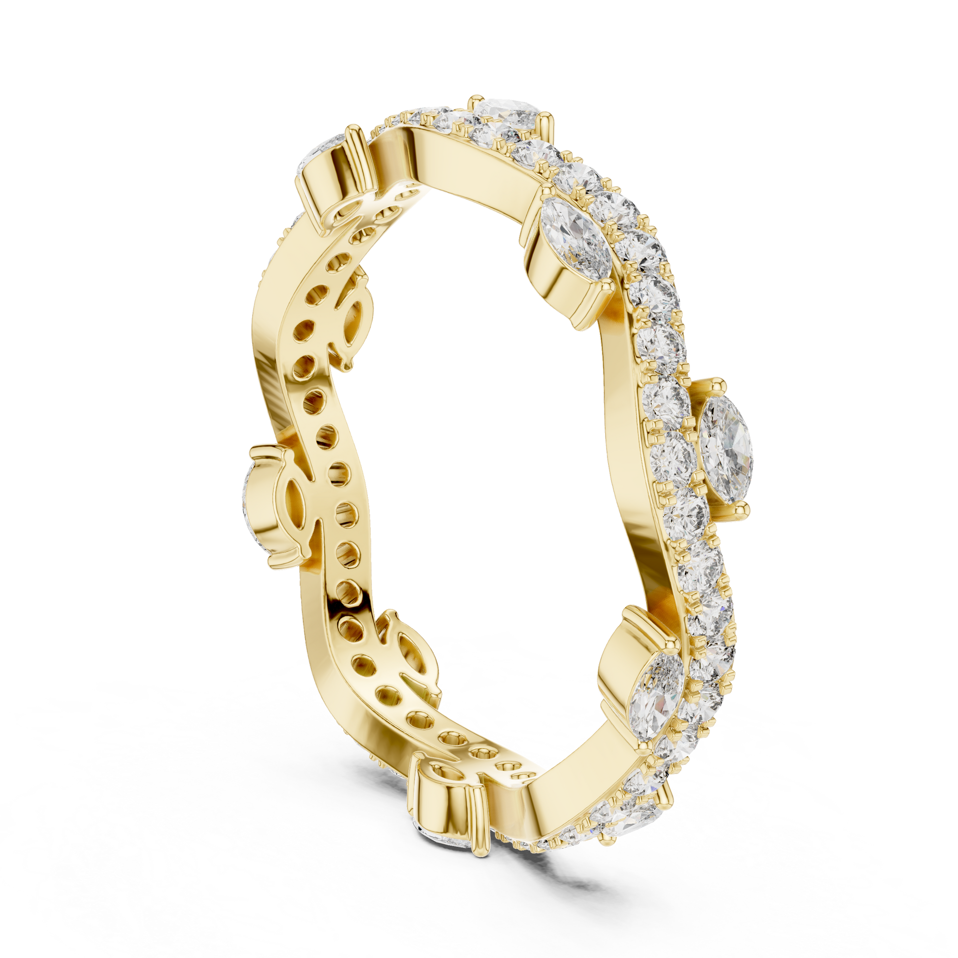 Mixed Shape Lab Grown Diamond Eternity Ring