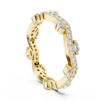 Mixed Shape Lab Grown Diamond Eternity Ring