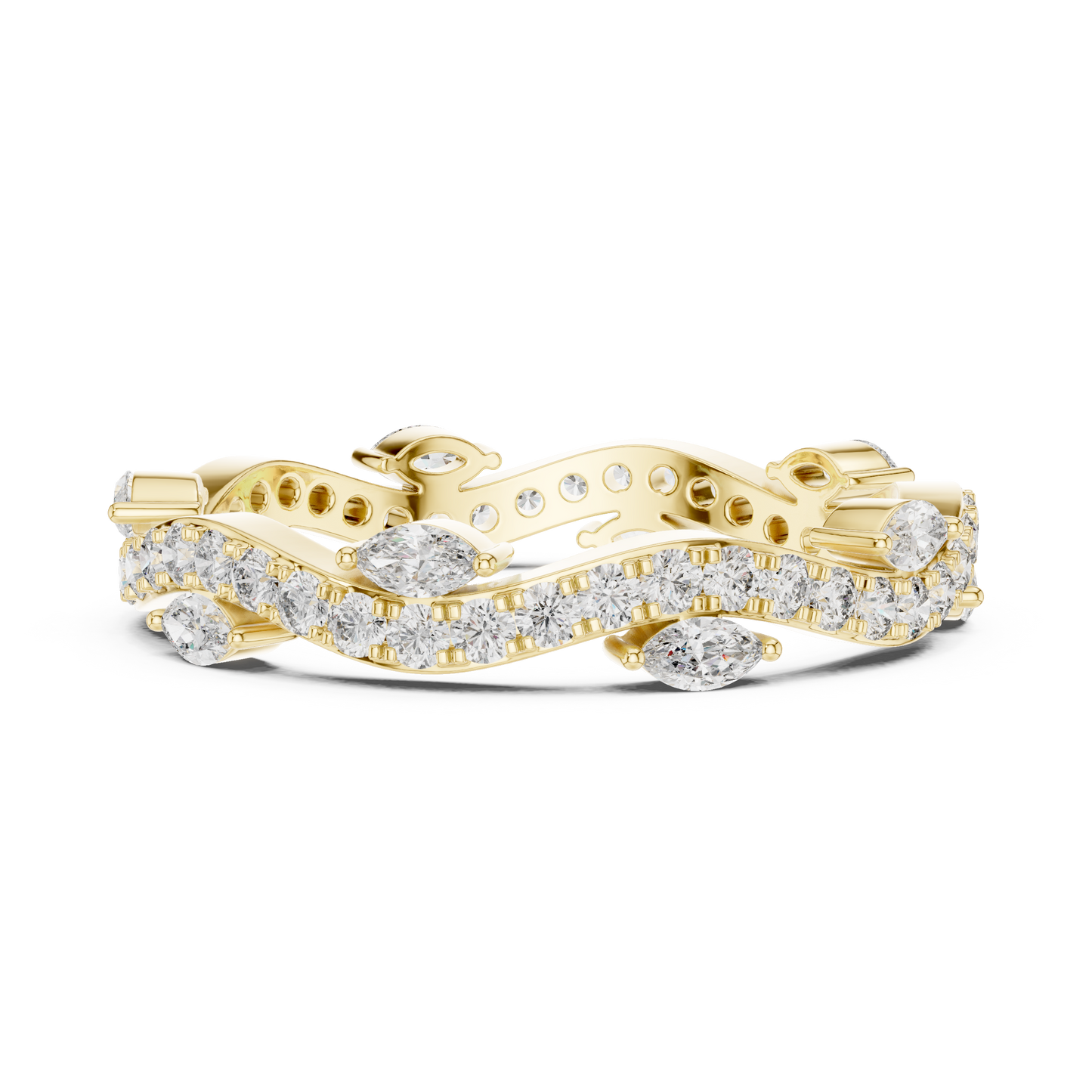 Mixed Shape Lab Grown Diamond Eternity Ring