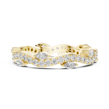 Mixed Shape Lab Grown Diamond Eternity Ring