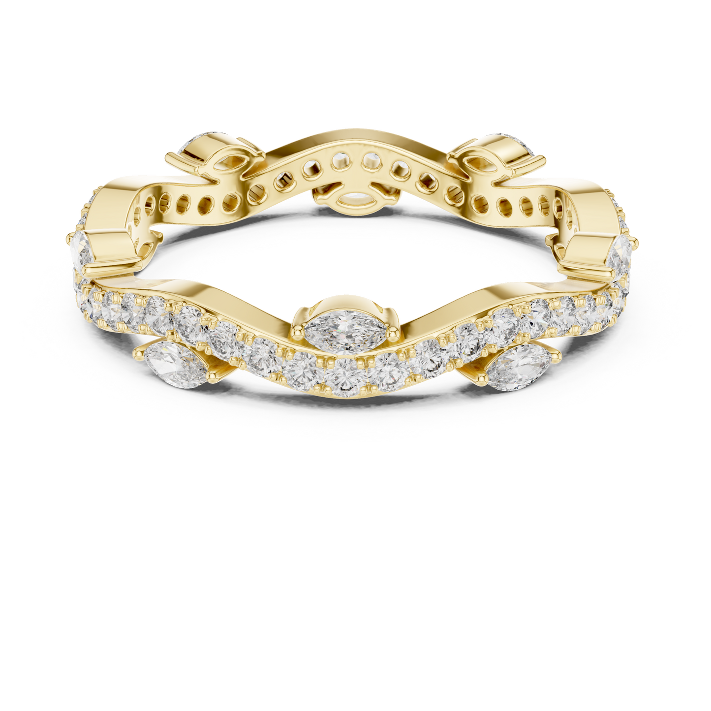 Mixed Shape Lab Grown Diamond Eternity Ring