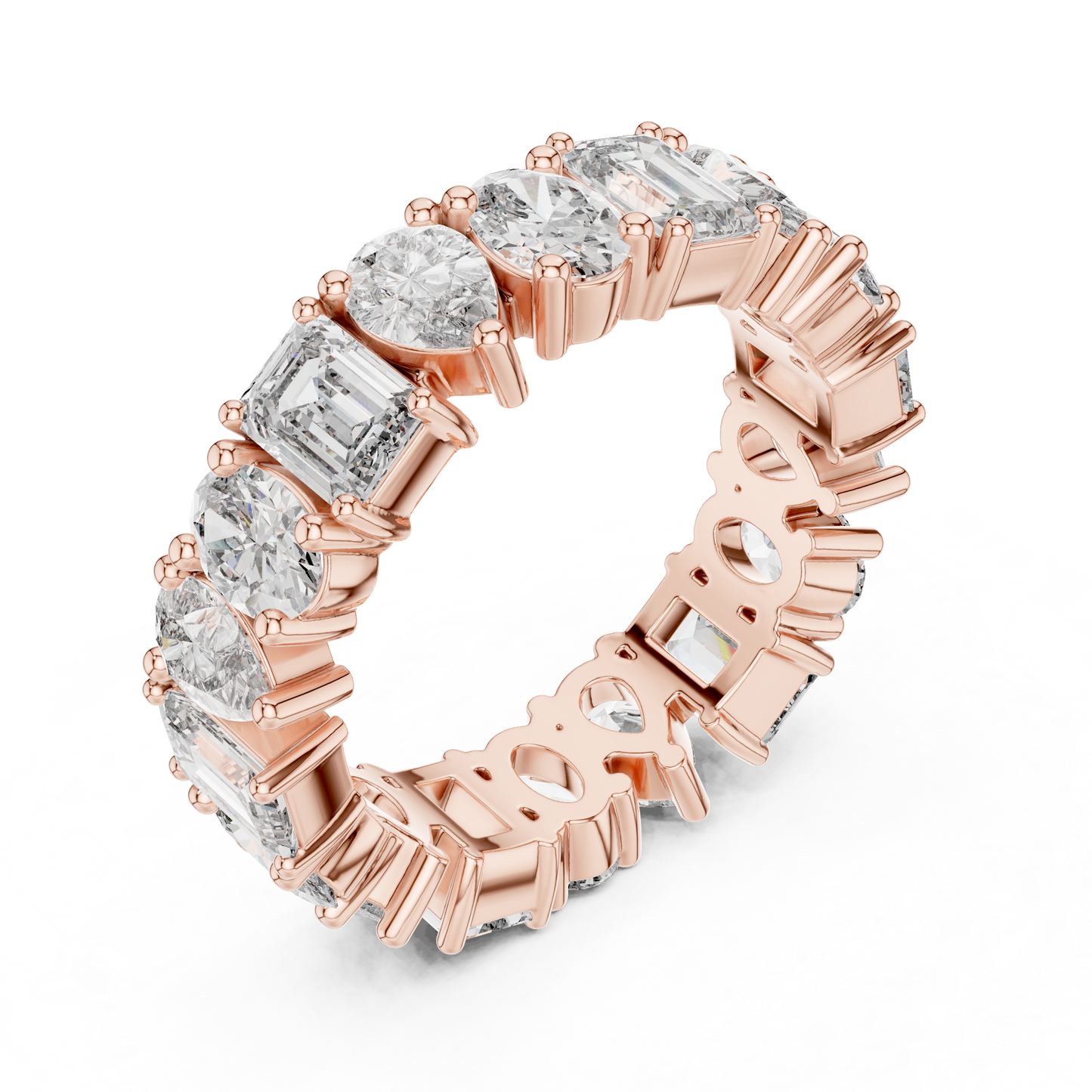 Mixed Shape Lab Grown Diamond Eternity Ring
