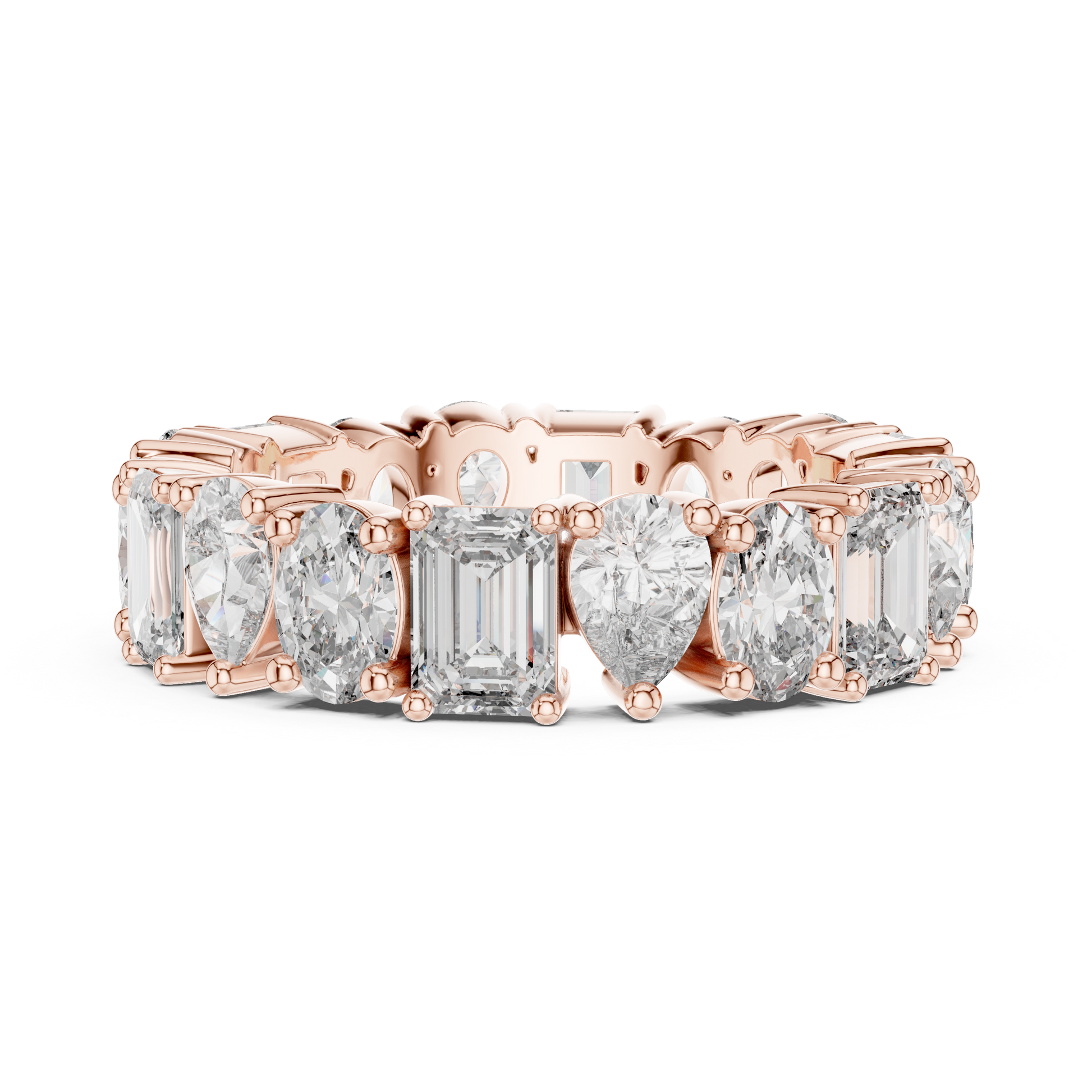 Mixed Shape Lab Grown Diamond Eternity Ring