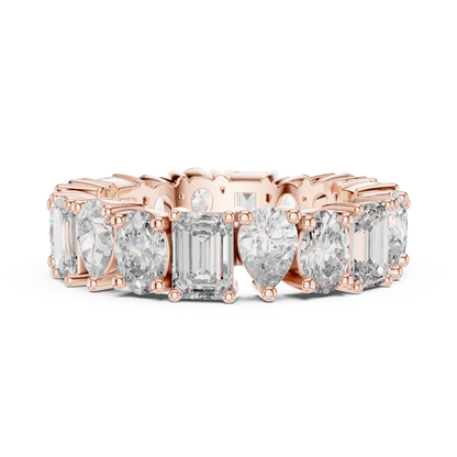 Mixed Shape Lab Grown Diamond Eternity Ring