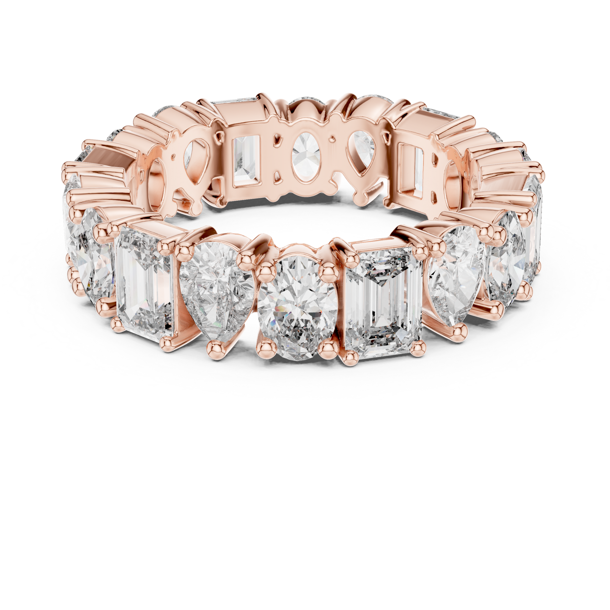 Mixed Shape Lab Grown Diamond Eternity Ring