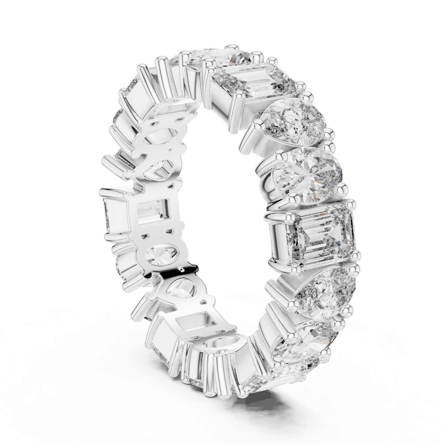 Mixed Shape Lab Grown Diamond Eternity Ring